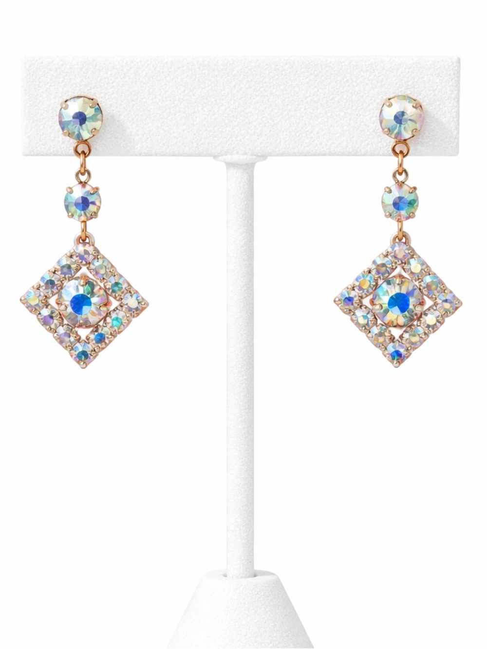 Rhinestone dangle earrings NEW